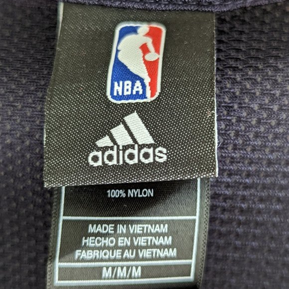 Adidas NBA Basketball Jersey For Her Womens M Navy Mesh Logo Athletic - Picture 3 of 6